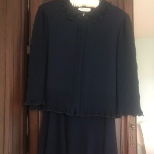 Navy St John 3 pc suit (jacket, skirt, shell)